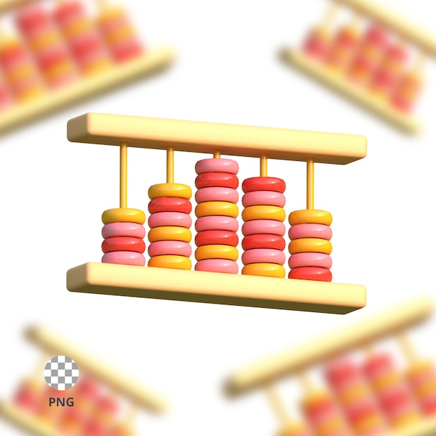 PSD icône 3d boulier