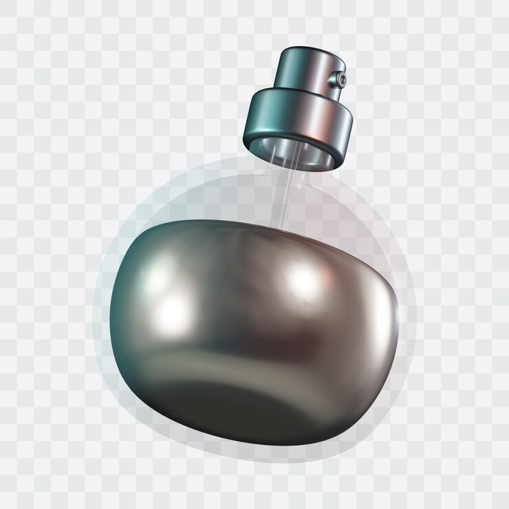 PSD icône 3d de bouteille de parfum