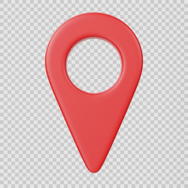 Icône 3d de broche de localisation