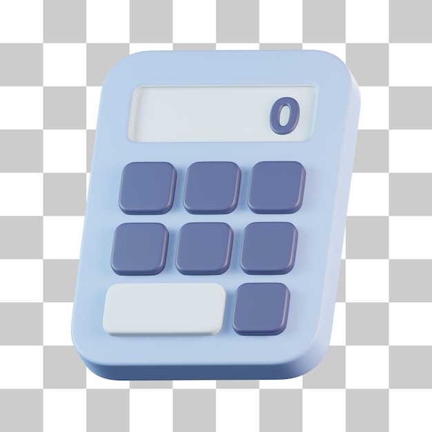 PSD icône 3d de la calculatrice