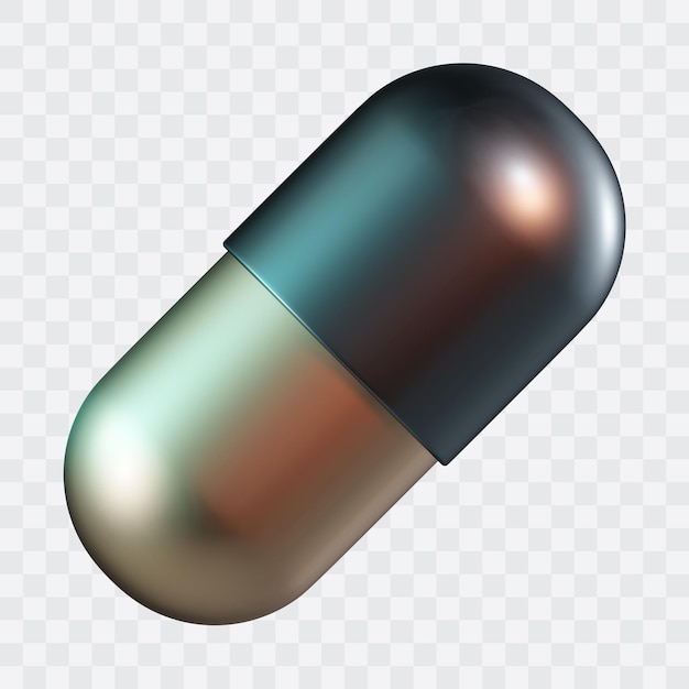 Icône 3D de la capsule de médicament