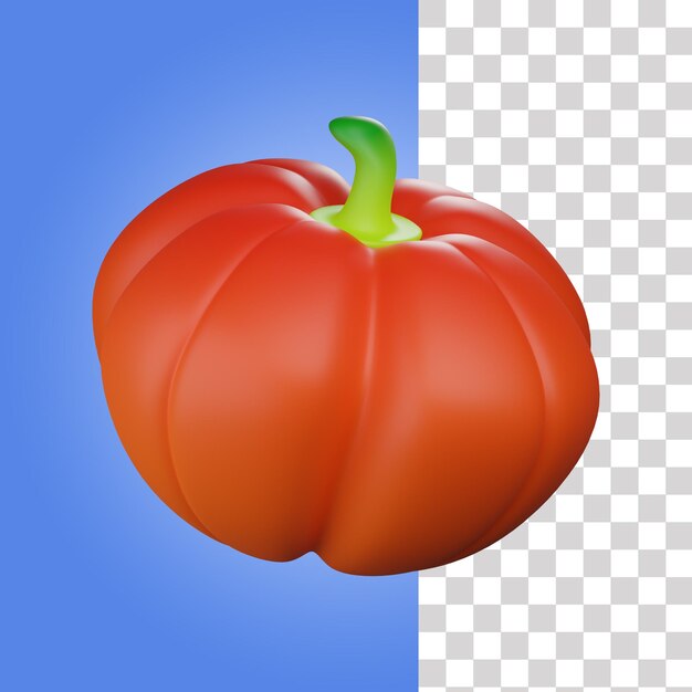 PSD icône 3d de citrouille