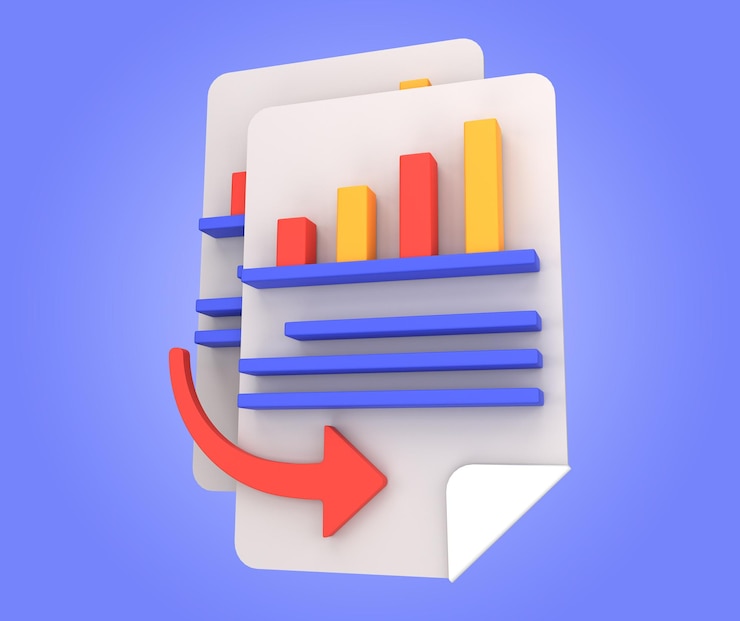 PSD icône 3d de contenu en double psd