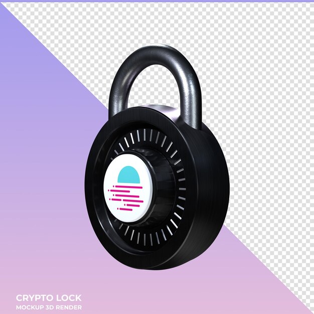 L'icône 3d De Crypto Lock Moonbeam Glmr Est également Disponible.