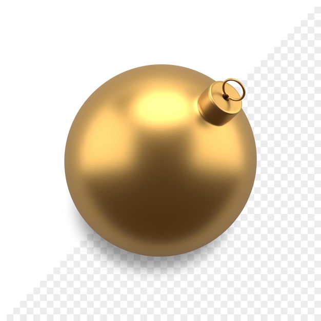 PSD Ícone 3d da bola de natal