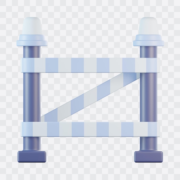 Ícone 3D da Linha da Polícia