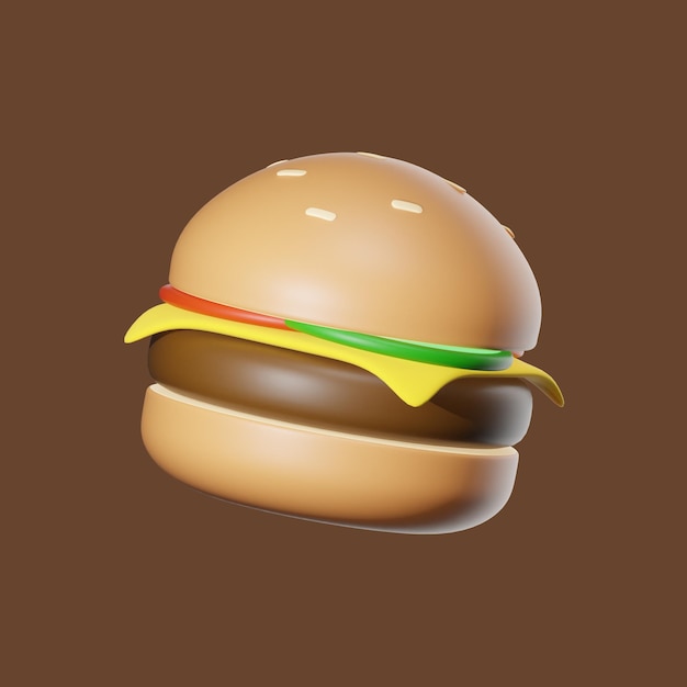 Ícone 3D de alimentos