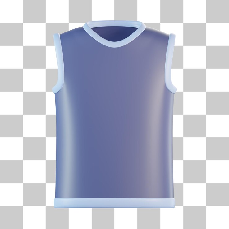 PSD ícone 3d de camisa sem mangas