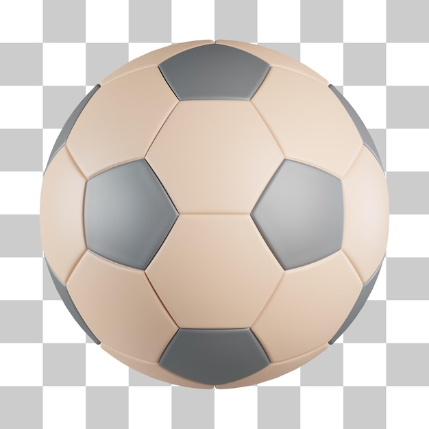 PSD Ícone 3d de equipamento esportivo de futebol