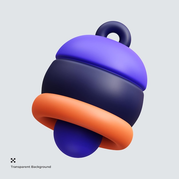 ícone 3D de notificação