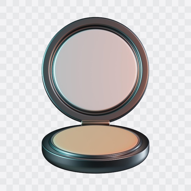 Ícone 3D de pó cosmético