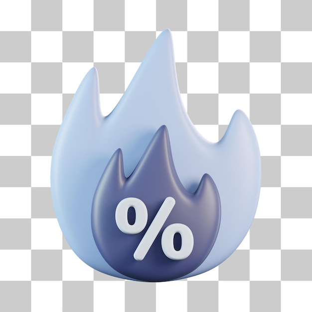 Ícone 3D de promoção de venda