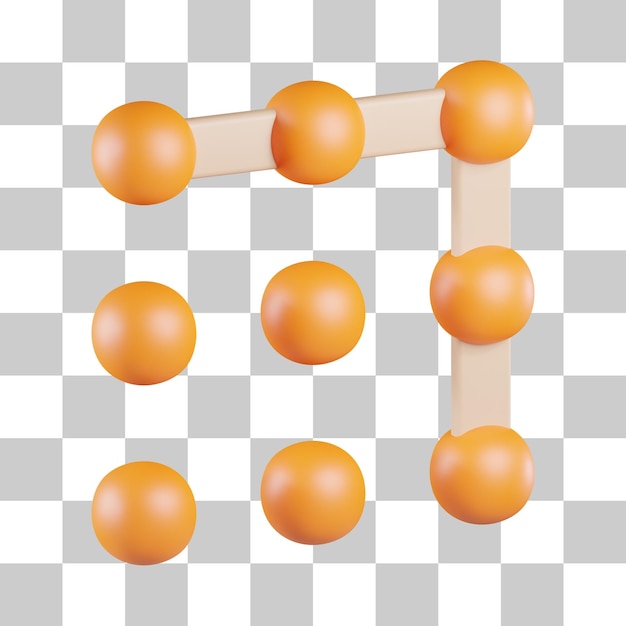 Ícone 3D de segurança de bloqueio de padrão
