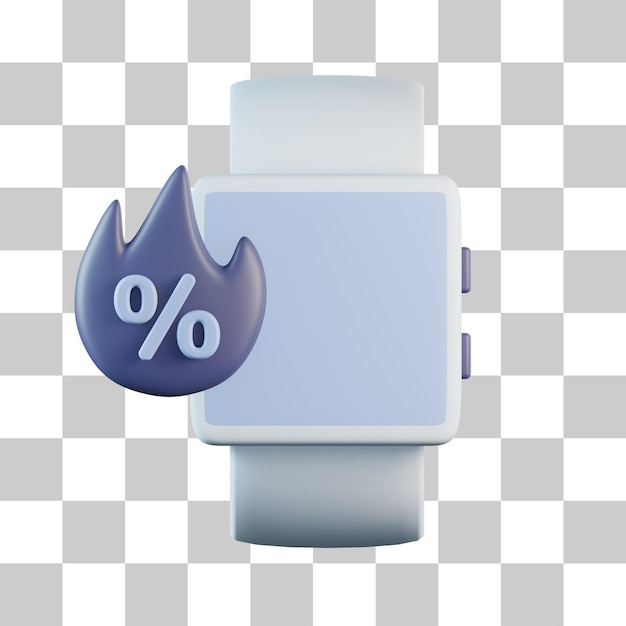 Ícone 3D de venda de smartwatch