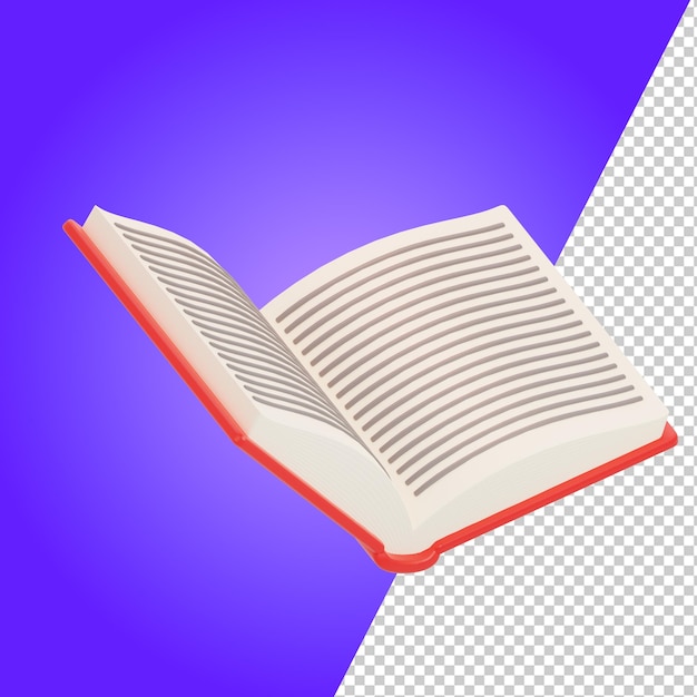 Icone 3d della giornata mondiale del libro