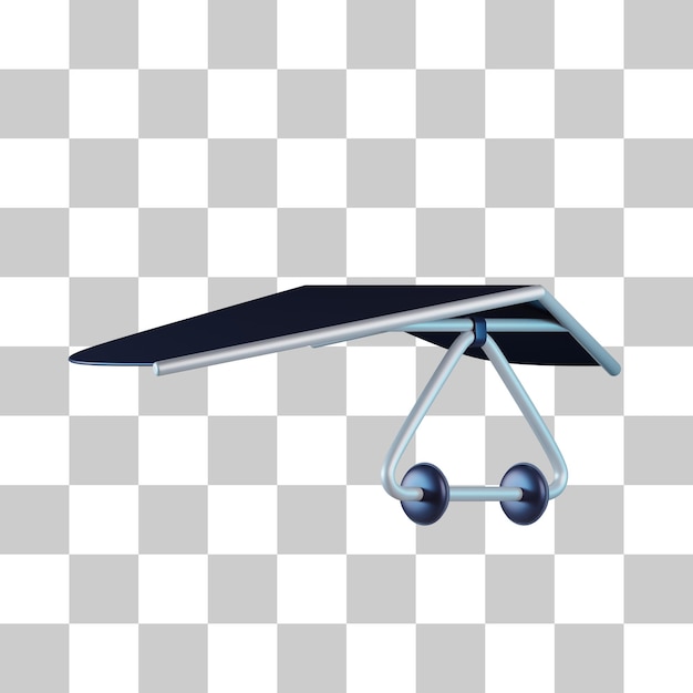 PSD icône 3d de deltaplane