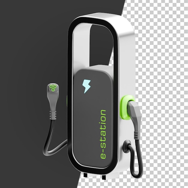 Icone 3D di strutture pubbliche Render Clipart
