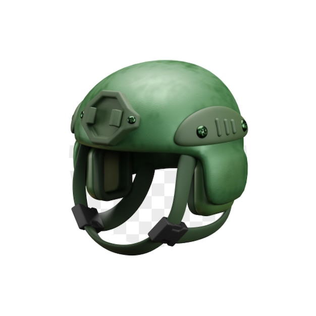 Ícone 3d do capacete do exército