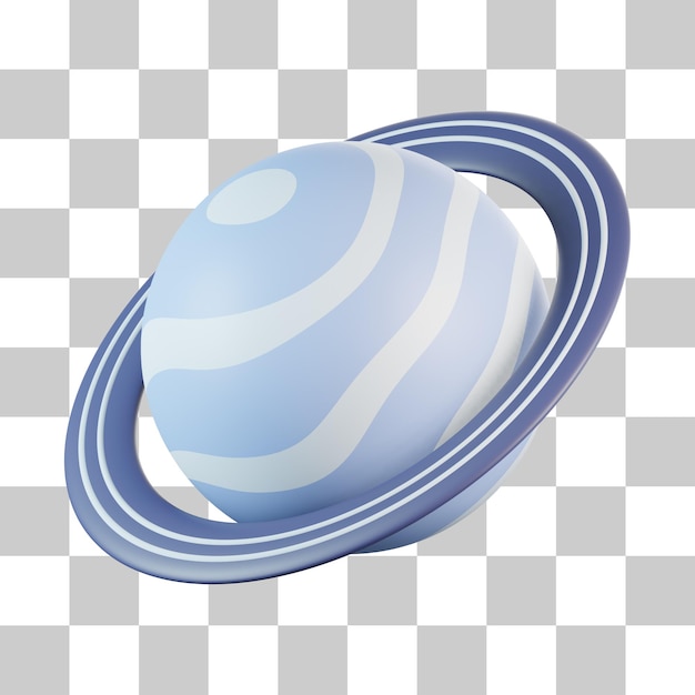 Ícone 3D do Globo de Saturno