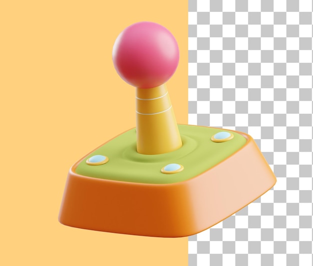 PSD Ícone 3d do joystick