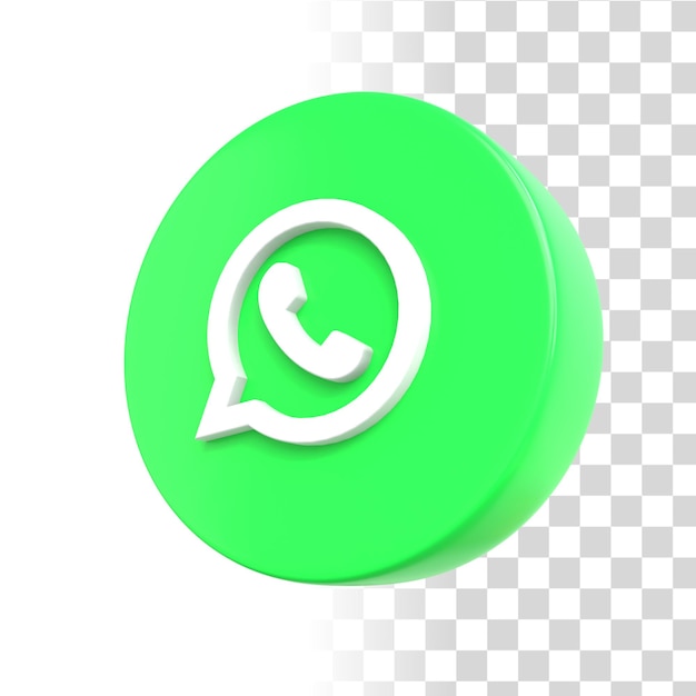 Ícone 3D do WhatsApp