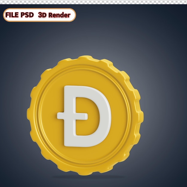 ícone 3d doge