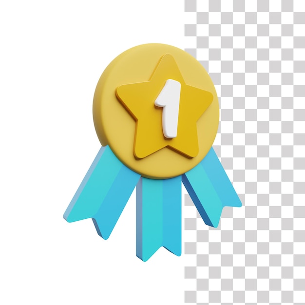 Icône 3d Du Badge