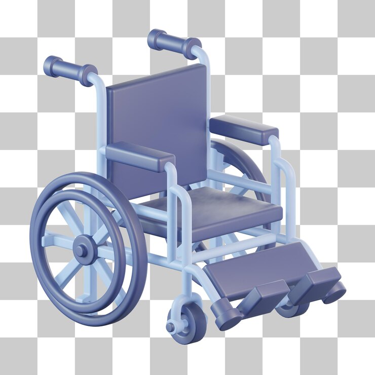PSD icône 3d du dispositif pour fauteuil roulant