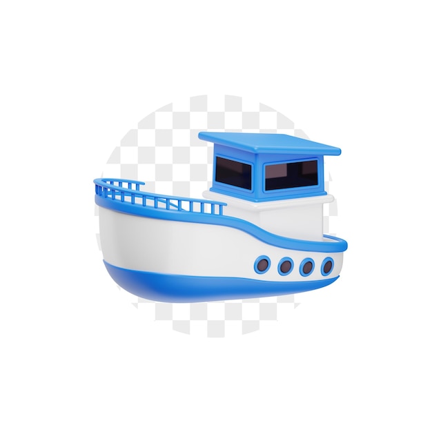 Icône 3D du navire