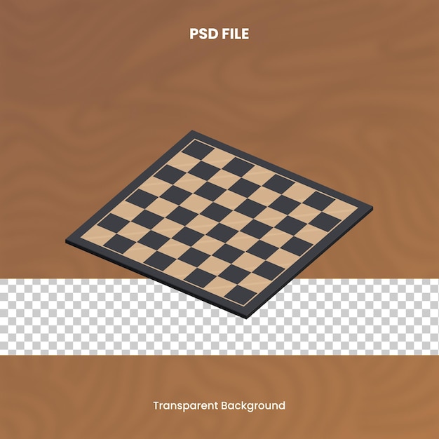 Icône 3D du tableau d'échecs