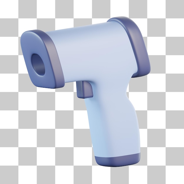 Icône 3D du thermomètre infrarouge