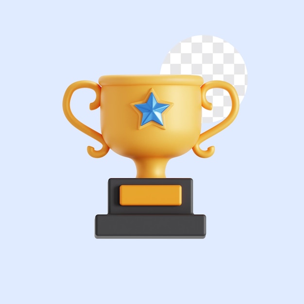 Icône 3D du trophée du vainqueur