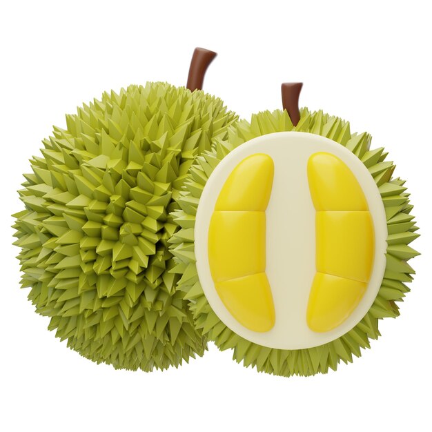 PSD icône en 3d de durian