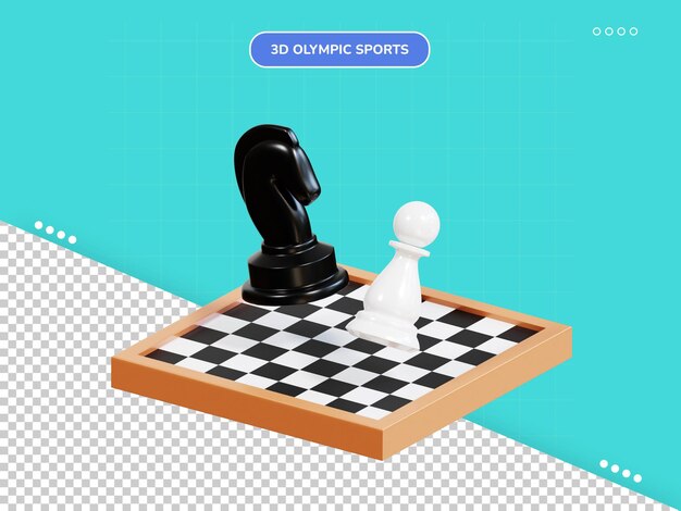 PSD icône 3d d'échecs