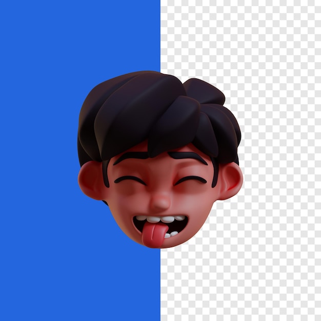 Icône 3d D'emoji De Langue