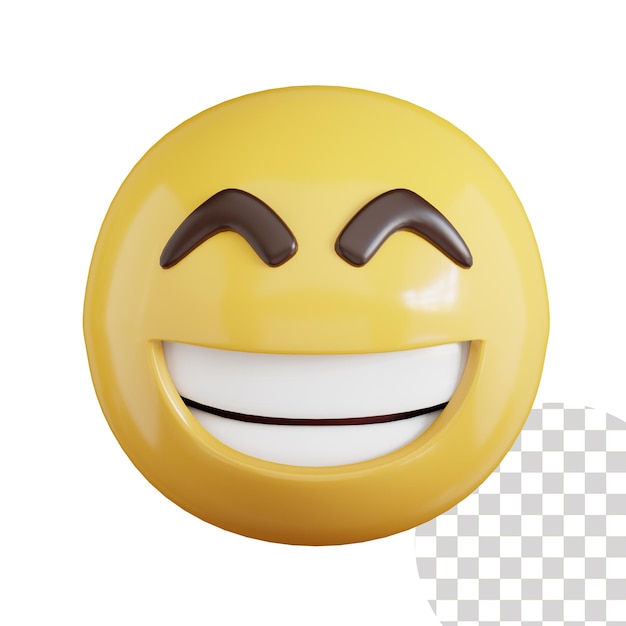 Ícone 3d emoji sorridente