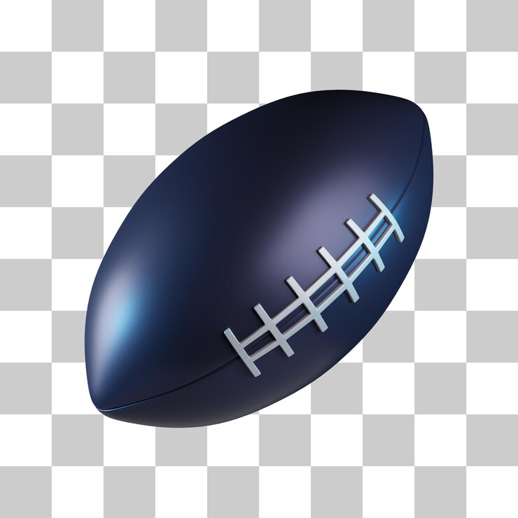 PSD icône 3d d'équipement de ballon de rugby
