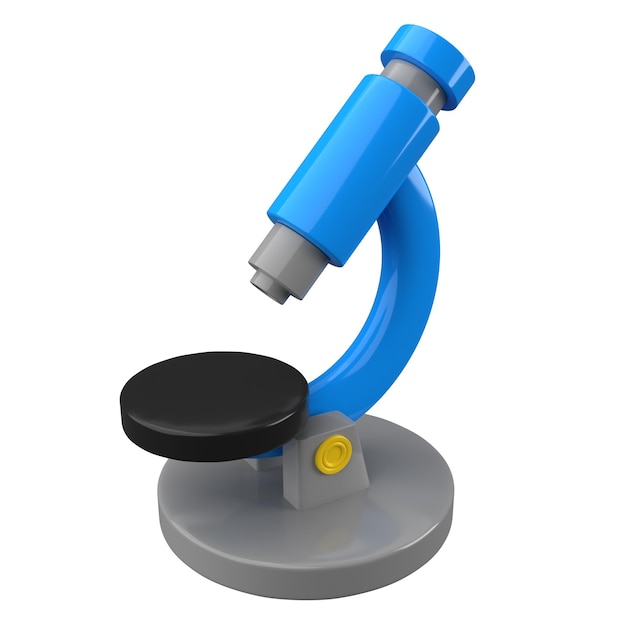 Icône 3D de l'équipement de microscope de laboratoire