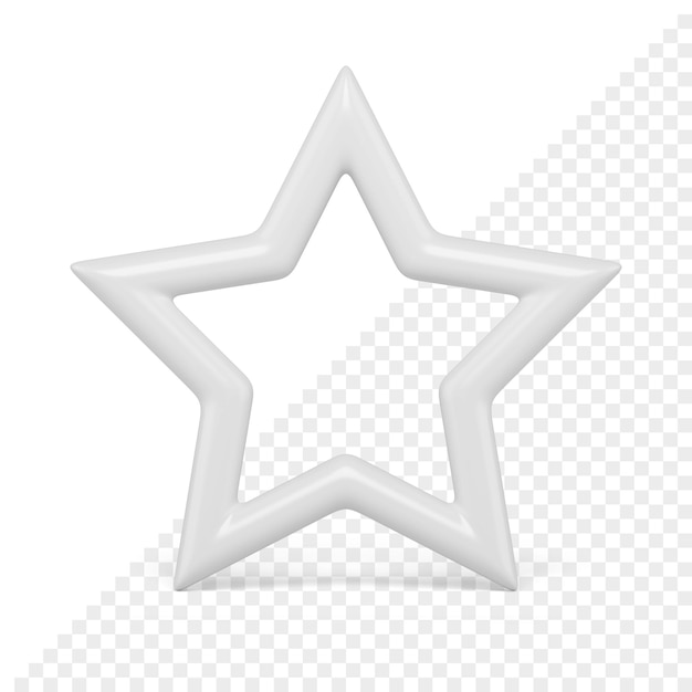 Icône 3d de l'étoile de Noël
