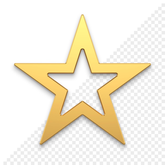 PSD icône 3d de l'étoile de noël
