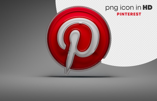 icône 3d avec fond transparent - pinterest