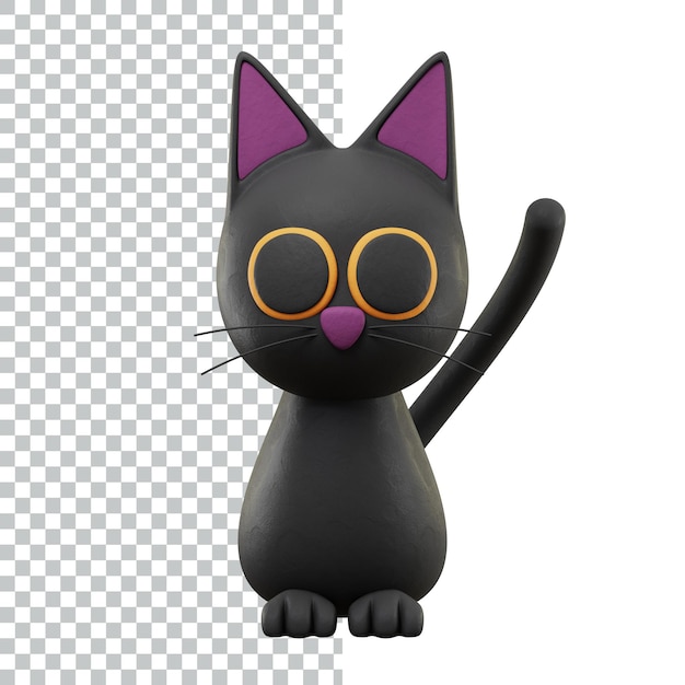 Icône 3D d'Halloween pour le rendu de la conception d'actifs Illustration d'icône 3D