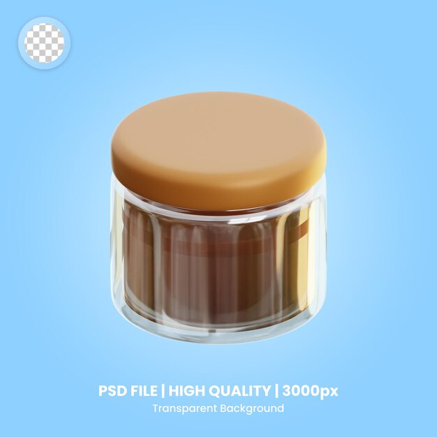 PSD Ícone 3d honey pat