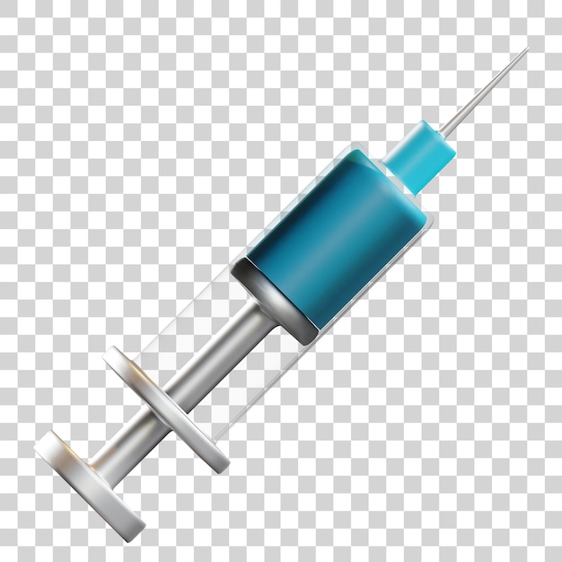 Icône 3d d'injection médicale