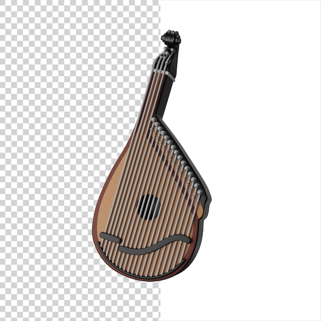 L'icône 3d De L'instrument De Musique Folklorique Ukrainienne Kobza Ou Bandura
