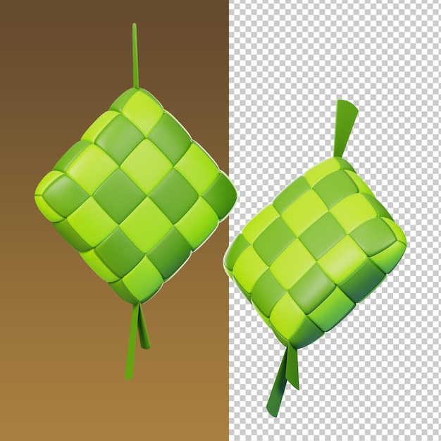 Icône 3D Ketupat