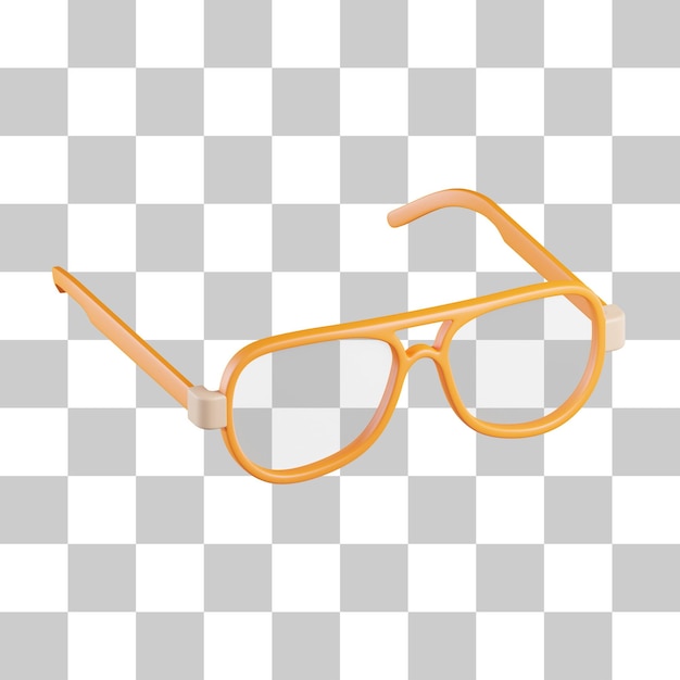 PSD icône 3d de lunettes