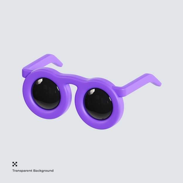 PSD icône 3d lunettes