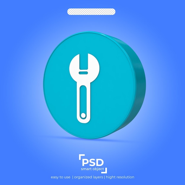 PSD icône 3d meilleur rendu sur fond transparent 34