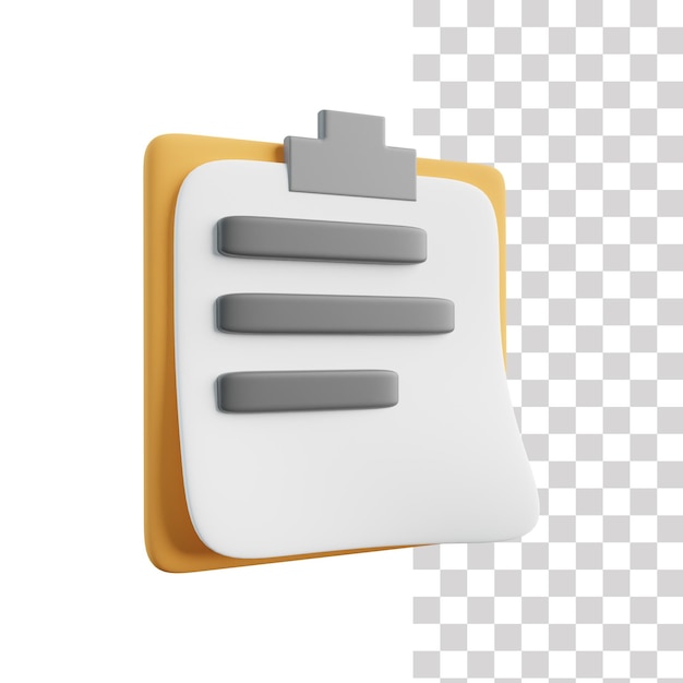 Icône 3D des notes
